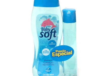 Shampoo Baby Soft Cuidado Nutritivo 400 Ml+200 Ml