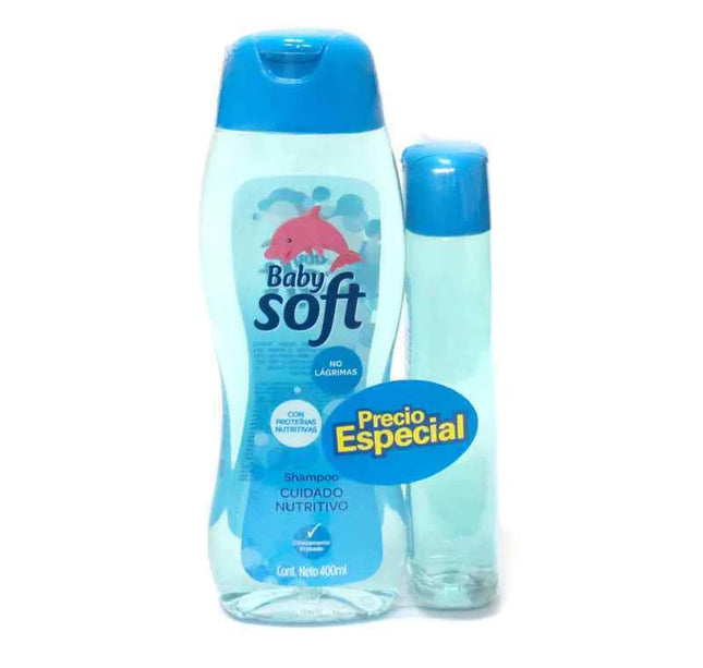 Shampoo Baby Soft Cuidado Nutritivo 400 Ml+200 Ml
