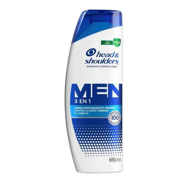 Shampoo Head-Shoulders Men 3 En 1 650 Ml