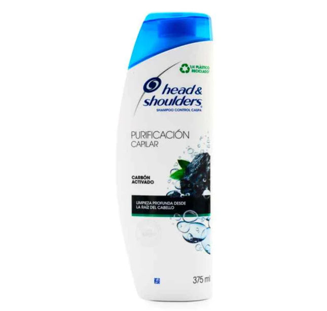 Shampoo Head-Shoulders Purificación Capilar Carbon Activado375 Ml