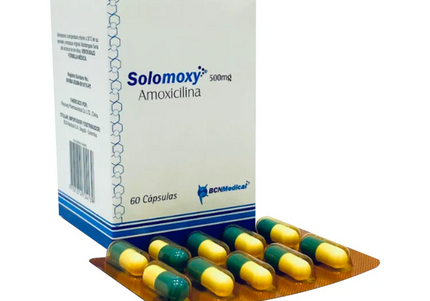 Amoxicilina Solomoxy 500 Mg 60 Capsulas