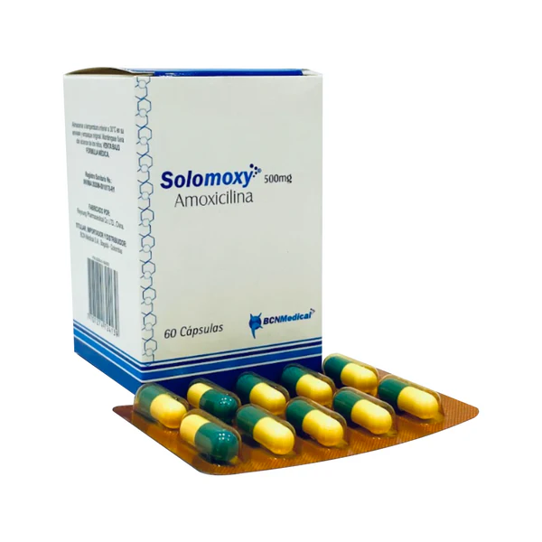 Amoxicilina Solomoxy 500 Mg 60 Capsulas