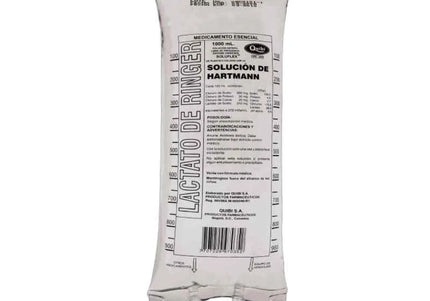 Solucion Lactato Ringer 1000Ml Quibi Bolsa