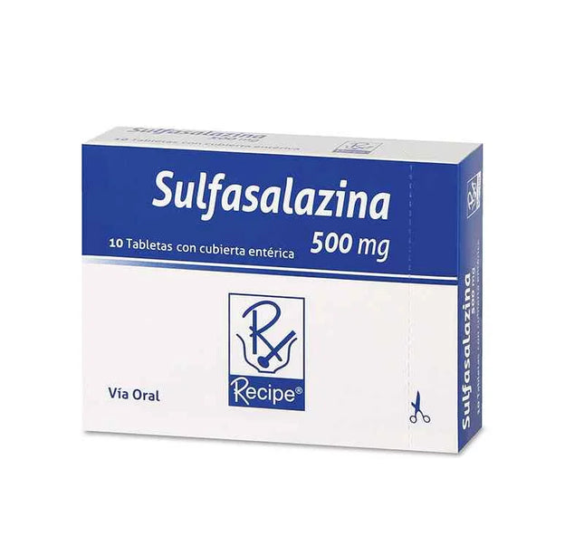 Sulfasalazina 500 Mg 10 Tabletas Rc