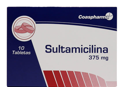 Sultamicilina 375 Mg 10 Tabletas Mk