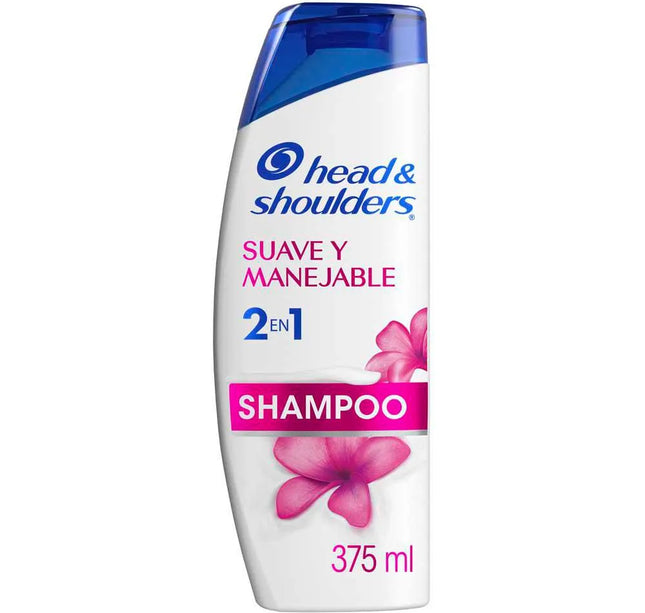 Shampoo Head-Shoulders 2 en 1 Suave Manejable 375 Ml