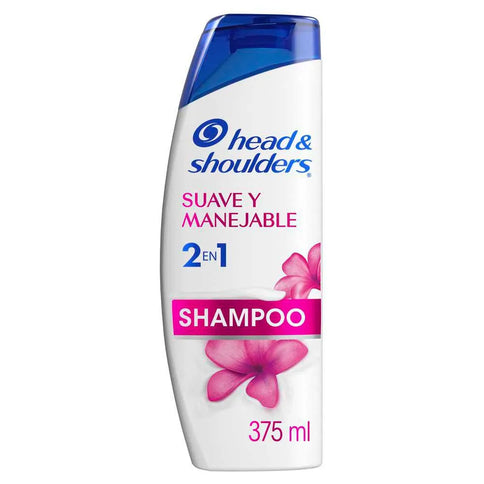 Shampoo Head-Shoulders 2 en 1 Suave Manejable 375 Ml