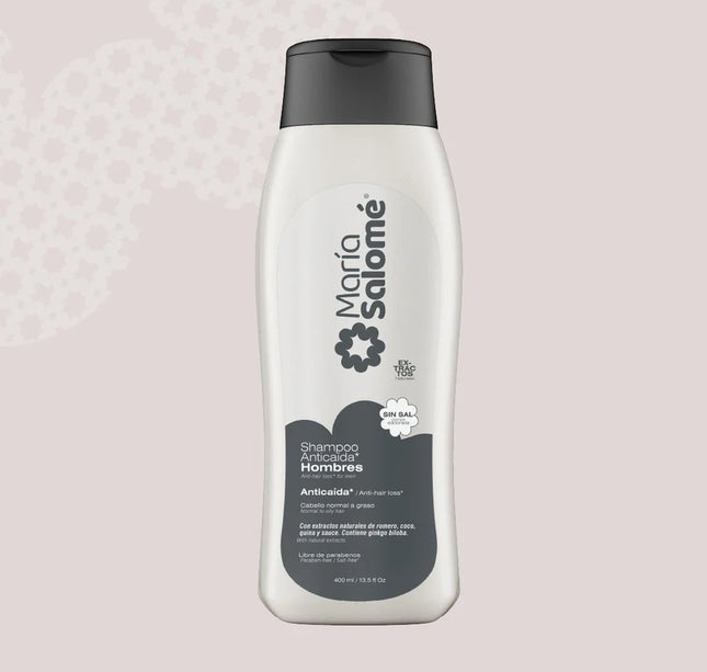 Shampoo Maria Salome Hombres Anticaída 400 Ml