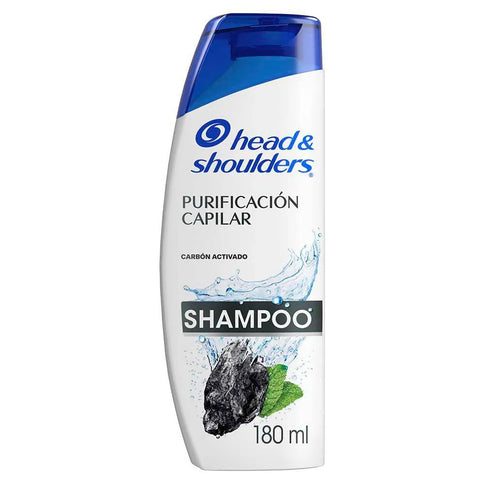 Shampoo Head-Shoulders Purificación Capiral Carbon Activado 180 Ml