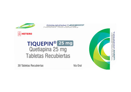 Tiquepin 25 Mg 30 Tabletas