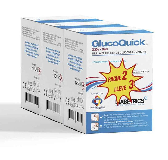 Tiras Reactivas Glucoquick 50 Paga 2 Lleve 3