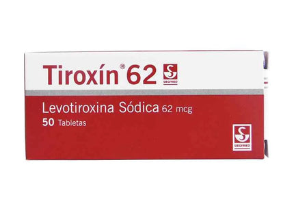 Tiroxin 62 Mcg 50 Tabletas