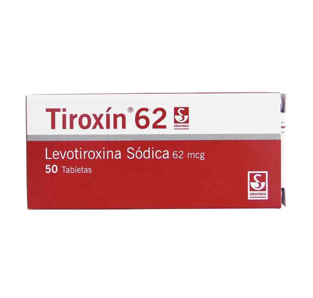 Tiroxin 62 Mcg 50 Tabletas