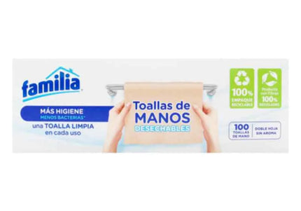 Toallas Para Manos Familia 100 Hojas