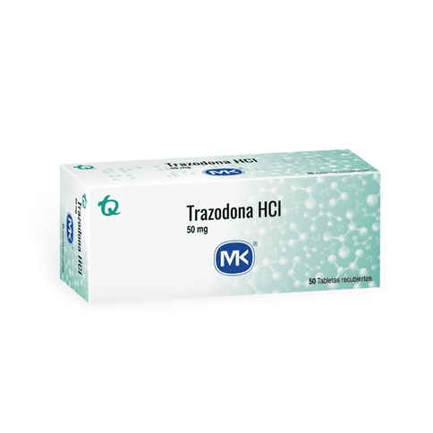 Trazodona 50 Mg 50 Tabletas Mk