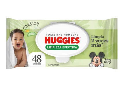 Toallas Huggies Limpieza Efectiva 48 Und