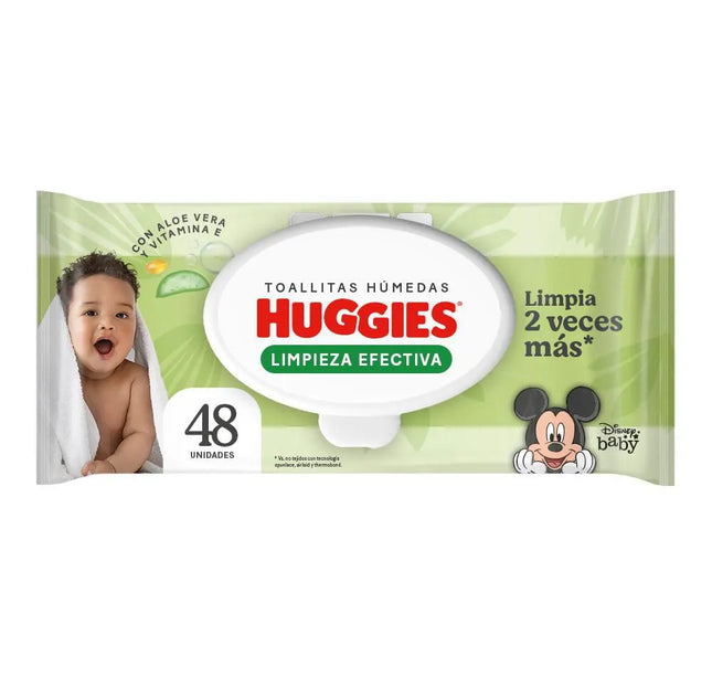 Toallas Huggies Limpieza Efectiva 48 Und