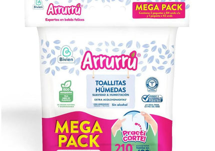 Toallitas Humedas Arrurru Suavid 210Und Mega Pack