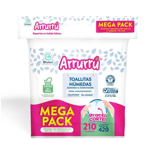 Toallitas Humedas Arrurru Suavid 210Und Mega Pack