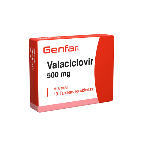 Valaciclovir 500Mg 10 Tbs Recubierta Gf