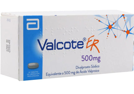 Valcote 500 Mg 30 Tabletas