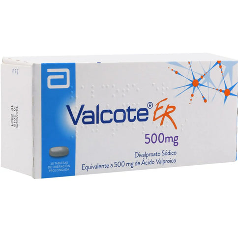 Valcote 500 Mg 30 Tabletas