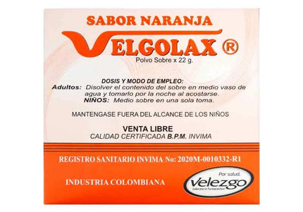 Velgolax Polvo Naranja 22 Gramos