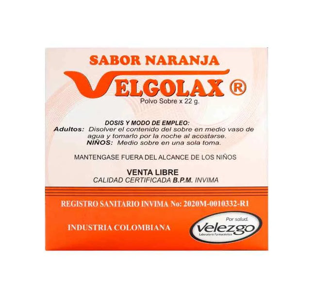 Velgolax Polvo Naranja 22 Gramos