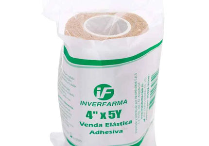 Venda Elastica Adhesiva 4X5 Piel Inverfarma