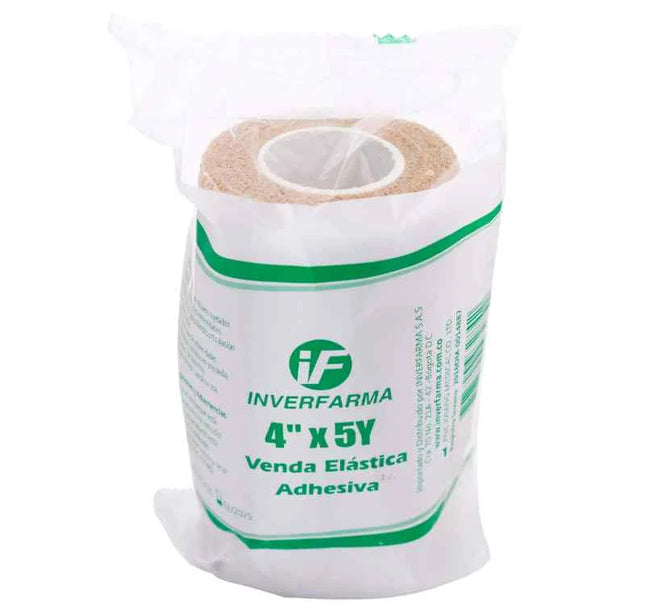 Venda Elastica Adhesiva 4X5 Piel Inverfarma