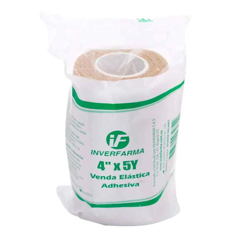 Venda Elastica Adhesiva 4X5 Piel Inverfarma