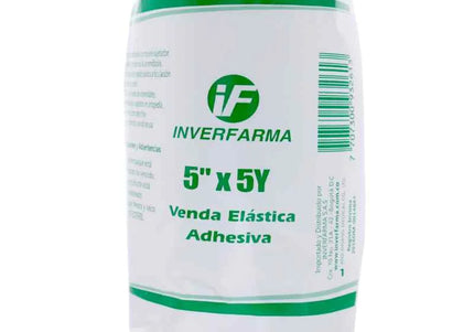 Venda Elastica Adhesiva 5X5 Piel Inverfarma