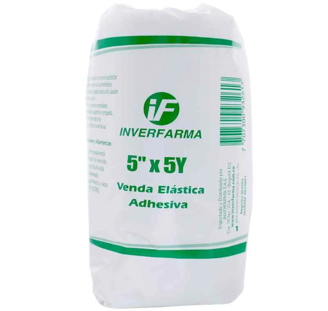 Venda Elastica Adhesiva 5X5 Piel Inverfarma