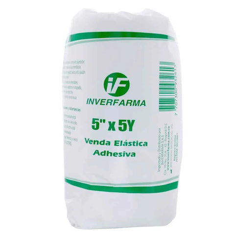 Venda Elastica Adhesiva 5X5 Piel Inverfarma