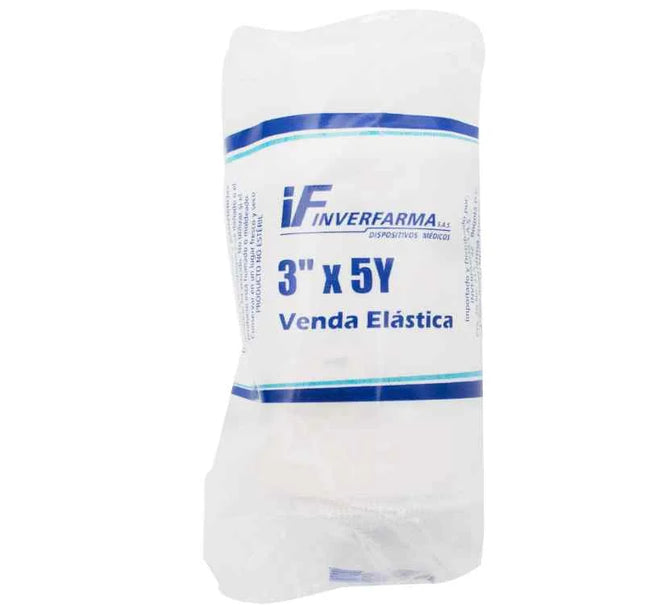 Venda Elastica Blanca 3X5 Inverfarma