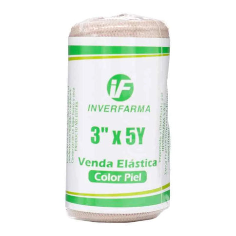 Venda Elastica Color Piel 3X5 Inverfarma