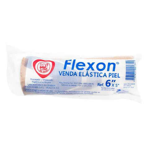 Venda Flexon Elastica Color Piel 6X5