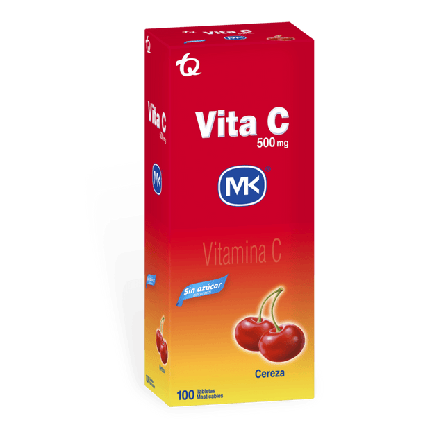 Vita C 500 Mg Cereza 100 Tbs Mk