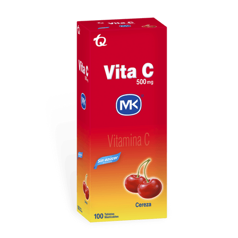 Vita C 500 Mg Cereza 100 Tbs Mk