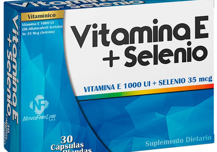 Vitamina E 1000+Selenio 30 Capsulas
