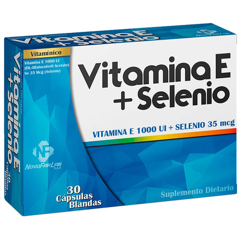 Vitamina E 1000+Selenio 30 Capsulas