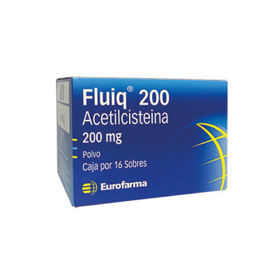 Fluiq 200Mg 16 Sobres En Polvo