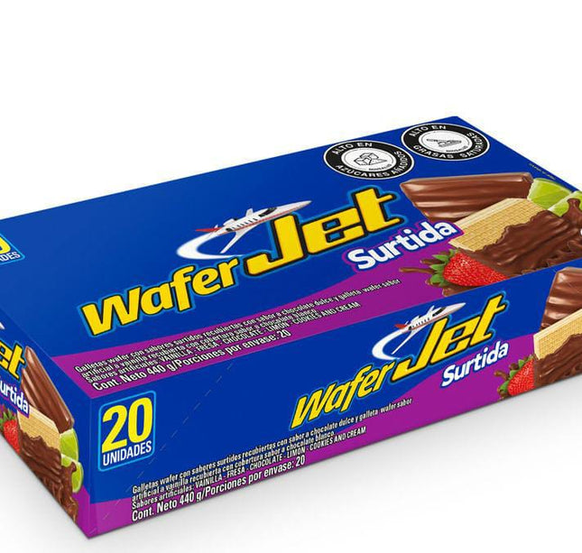 Galletas Wafer Jet Sabores 20 Und