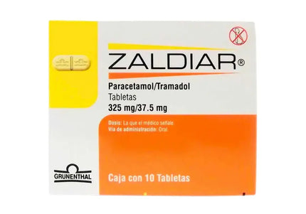 Zaldiar 37.5/325 Mg 10 Tabletas