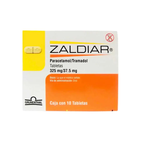 Zaldiar 37.5/325 Mg 10 Tabletas