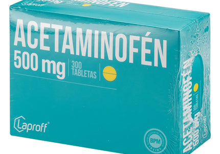 Acetaminofen 500 Mg 300 Tabletas