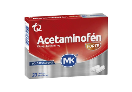 Aceta Forte 500Mg Cafeina 65Mg 20Tabs Mk