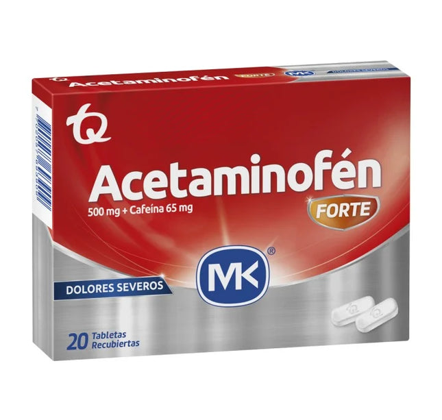 Aceta Forte 500Mg Cafeina 65Mg 20Tabs Mk
