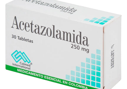 Acetazolamida 250 Mg 30 Tabletas