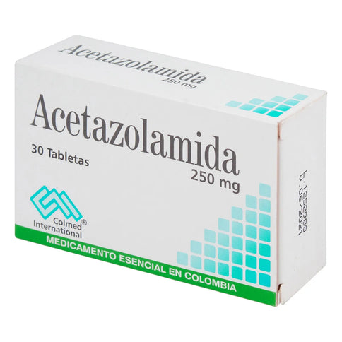 Acetazolamida 250 Mg 30 Tabletas